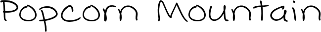 Popcorn Mountain Font