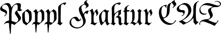 Poppl Fraktur CAT Font