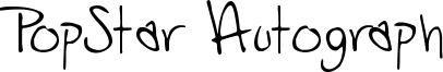 PopStar Autograph Font