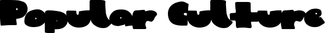 Popular Culture Font