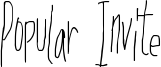 Popular Invite Font
