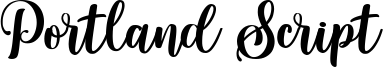 Portland Script Font