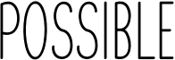 Possible Font