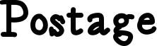 Postage Font