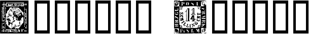 Postage Stamps Font
