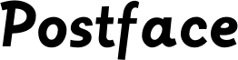 Postface Font
