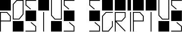 Postus Scriptus Font