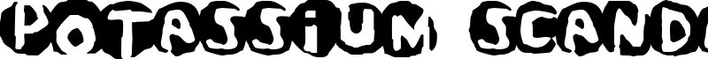 Potassium Scandal Font