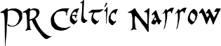 PR Celtic Narrow Font