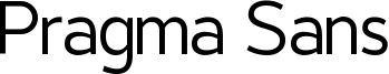 Pragma Sans Font