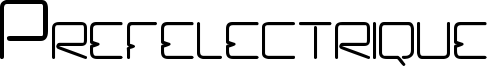 Prefelectrique Font