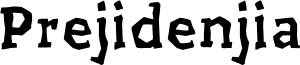 Prejidenjia Font