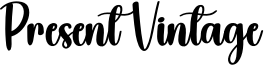 Present Vintage Font