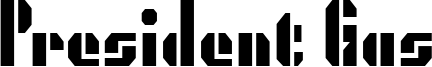 President Gas Font