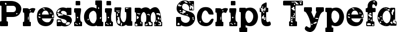 Presidium Script Typeface Font