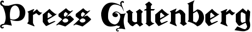Press Gutenberg Font