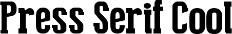Press Serif Cool Font