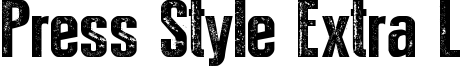 Press Style Extra L Font