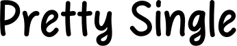 Pretty Single Font