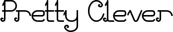 Pretty Clever Font