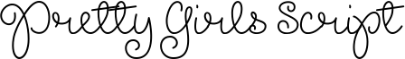Pretty Girls Script Font