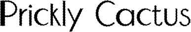 Prickly Cactus Font