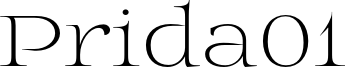 Prida01 Font