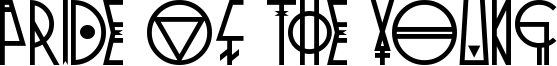 Pride Of The Young Font