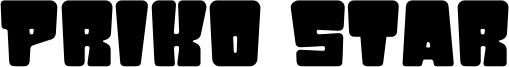 Priko Star Font