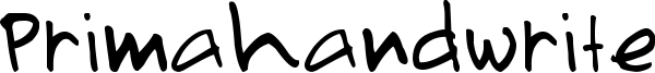 Primahandwrite Font