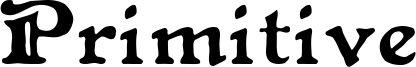 Primitive Font