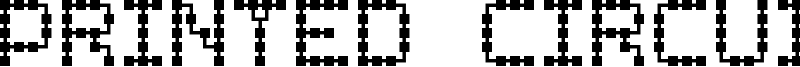 Printed Circuit Board-7 Font