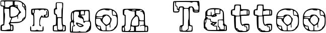Prison Tattoo Font
