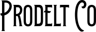 Prodelt Co Font