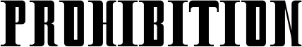 Prohibition Font