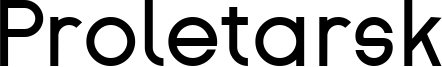 Proletarsk Font