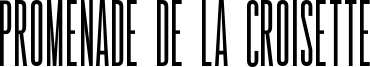 Promenade de la Croisette Font