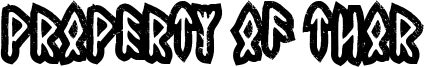 Property of Thor Font