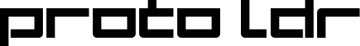 Proto LDR Font