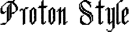 Proton Style Font