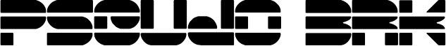 Pseudo BRK Font
