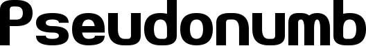 Pseudonumb Font