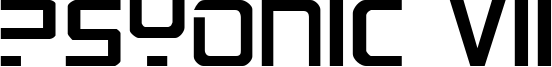 PsYonic VII Font
