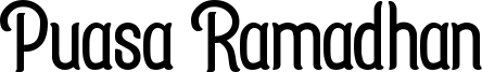 Puasa Ramadhan Font