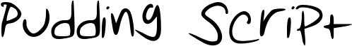 Pudding Script Font