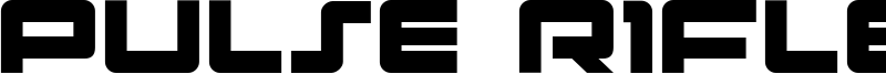 Pulse Rifle Font