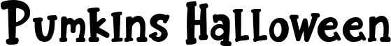 Pumkins Halloween Font