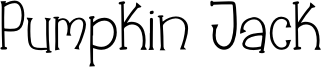 Pumpkin Jack Font