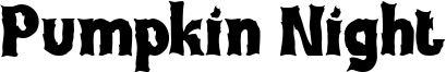Pumpkin Night Font