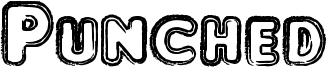 Punched Font
